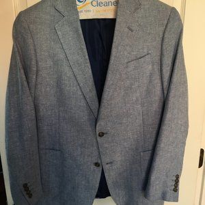 Light Blue Linen/Cotton Blazer